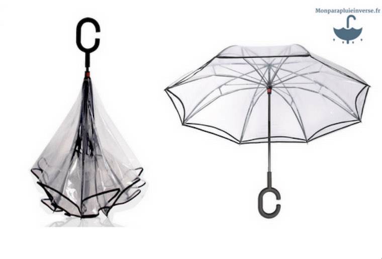 Parapluie transparent à la mode